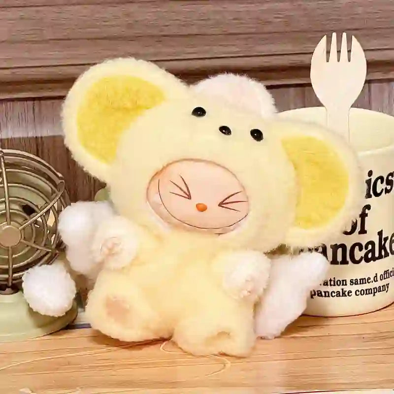 Adorable Mouse-Inspired Labubu Suit with Wings and Fluffy Tail