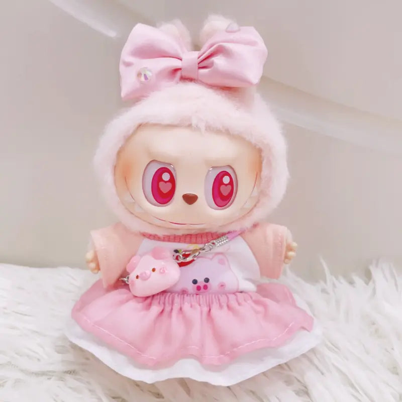 Labubu Pink Piggy Outfit