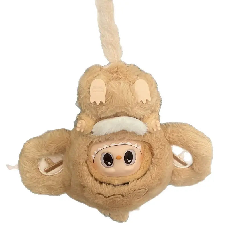 Adorable Monkey-Inspired Labubu Suit with Curly Tail Detail