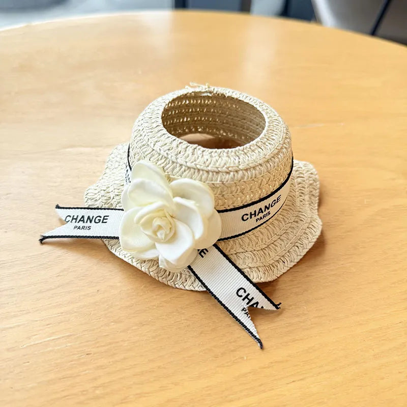 Labubu Decor Accessories Mini Sun Hat White