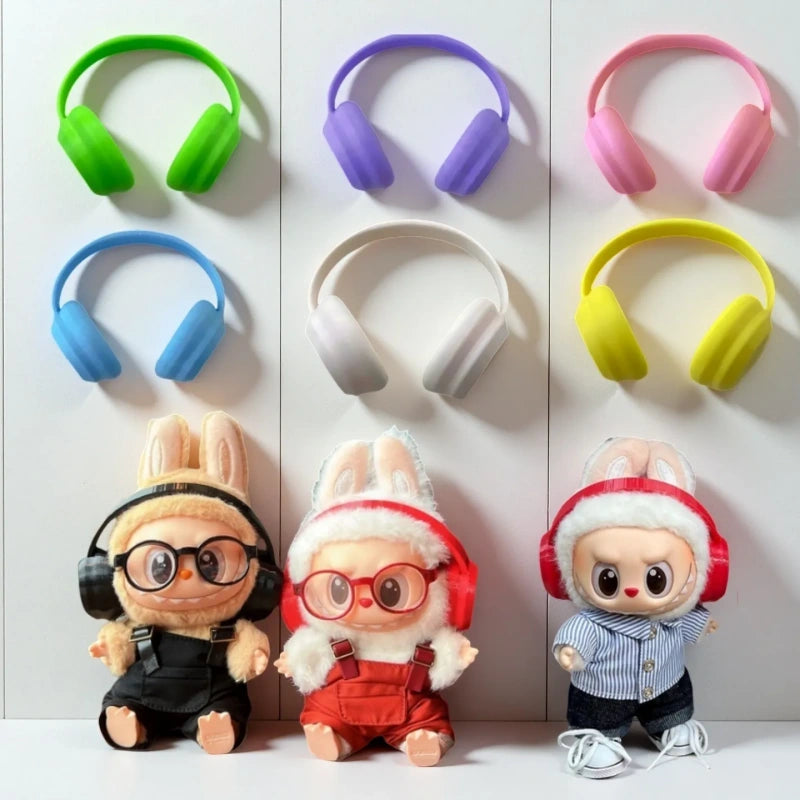 Labubu Clothing Accessories Colorful Headphones