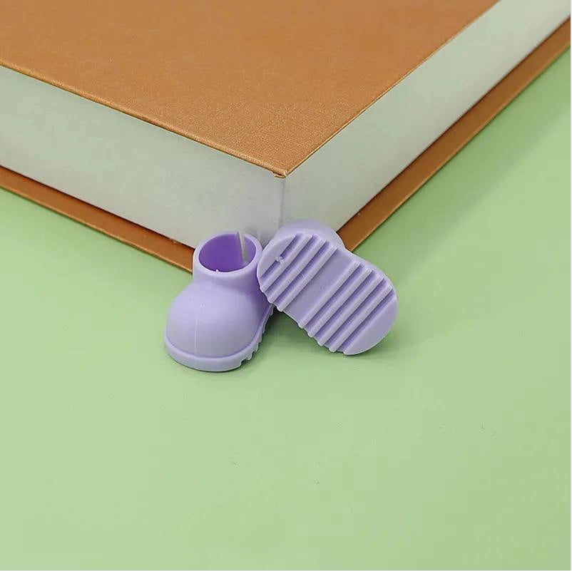 Colorful Doll Shoes Accessory Macaron Rain Boots for 17cm Labubu