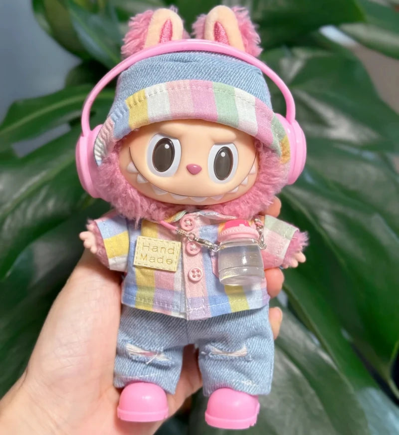 Cute Mini Water Bottle Labubu Clothing Accessories