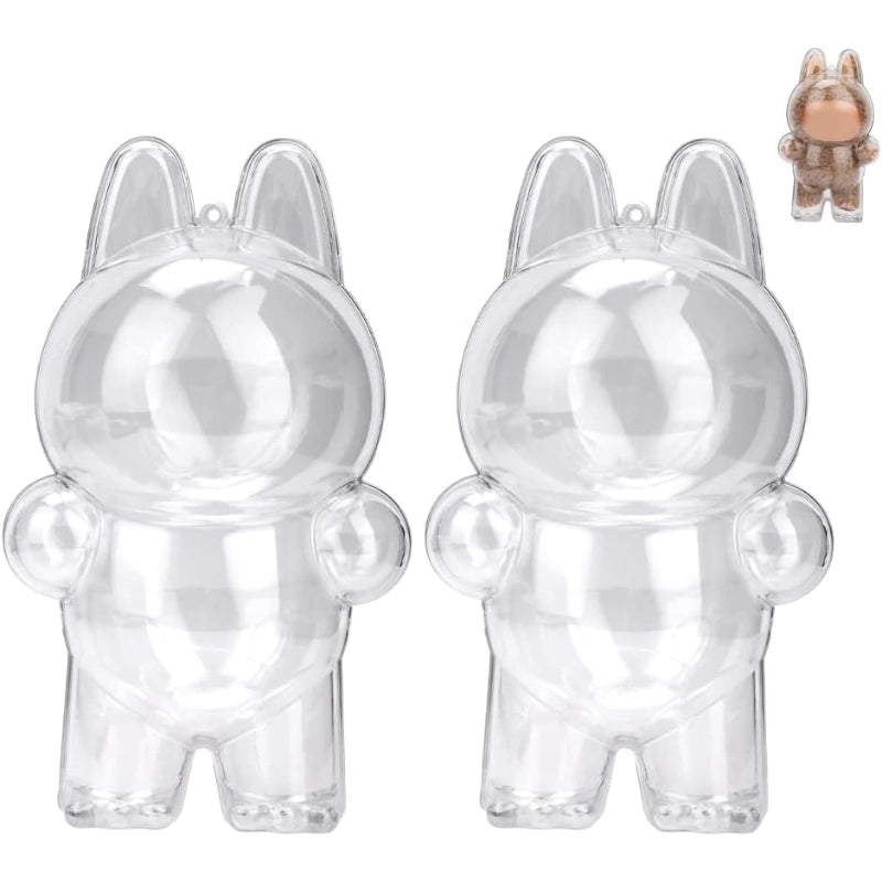 Standing Labubu Display Case with Clear Acrylic Design