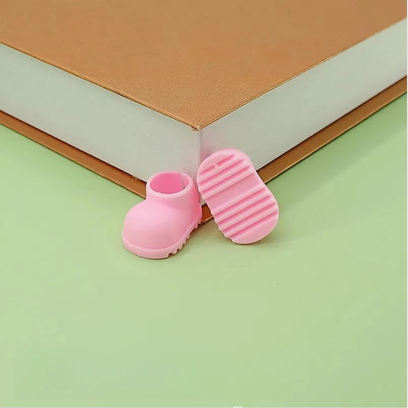 Colorful Doll Shoes Accessory Macaron Rain Boots for 17cm Labubu