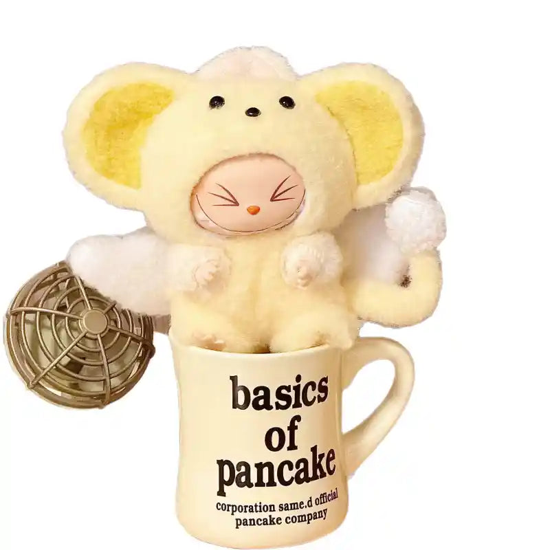 Adorable Mouse-Inspired Labubu Suit with Wings and Fluffy Tail