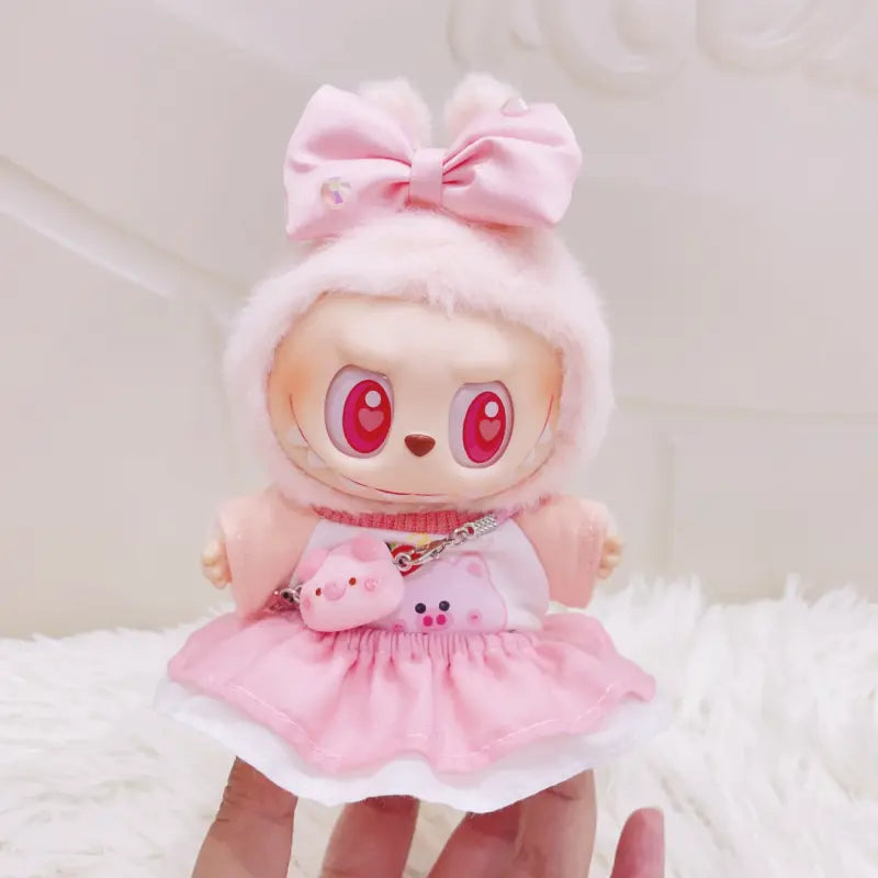 Labubu Pink Piggy Outfit 