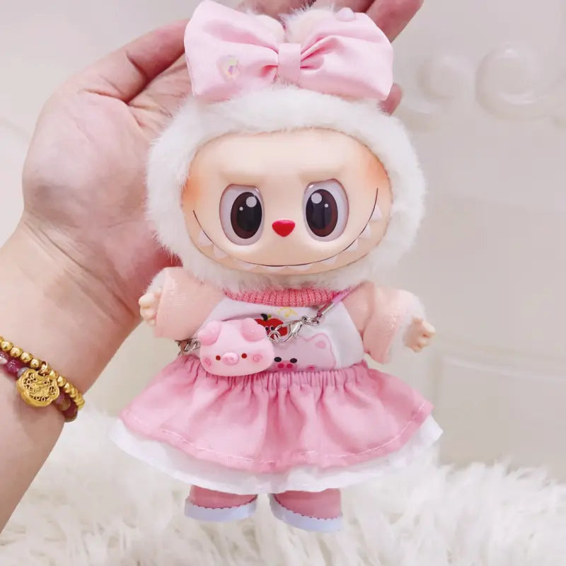 Labubu Pink Piggy Outfit 