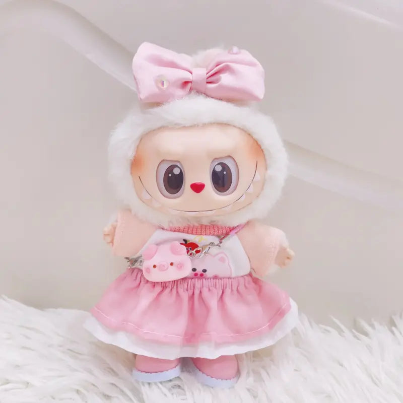 Labubu Pink Piggy Outfit 