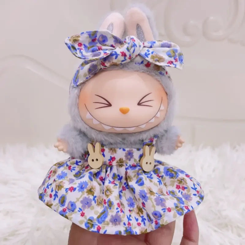 Labooboo Spotted Bunny Dress Set with Wooden Bunny Details