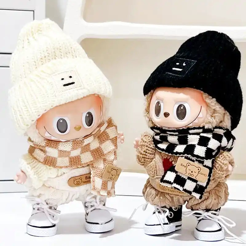 Adorable Winter Elf Set for Labbubu Dolls
