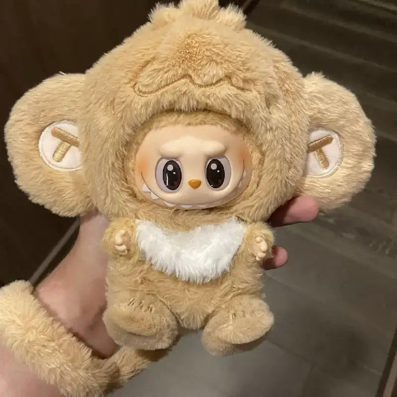 Adorable Monkey-Inspired Labubu Suit with Curly Tail Detail