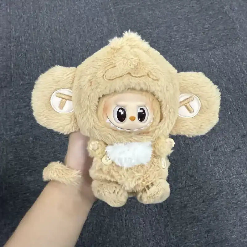 Adorable Monkey-Inspired Labubu Suit with Curly Tail Detail