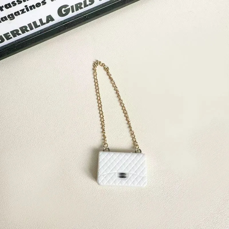 Chanel Style Cute Black Mini Bag Labubu Clothing Sccessories