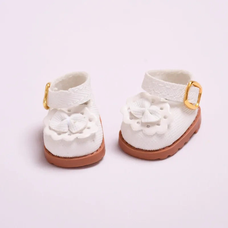 PVC Lace-Up Princess Shoes for 17cm Labubu Keychain Dolls