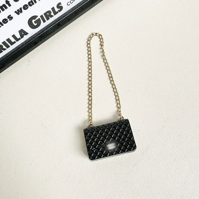 Chanel Style Cute Black Mini Bag Labubu Clothing Sccessories