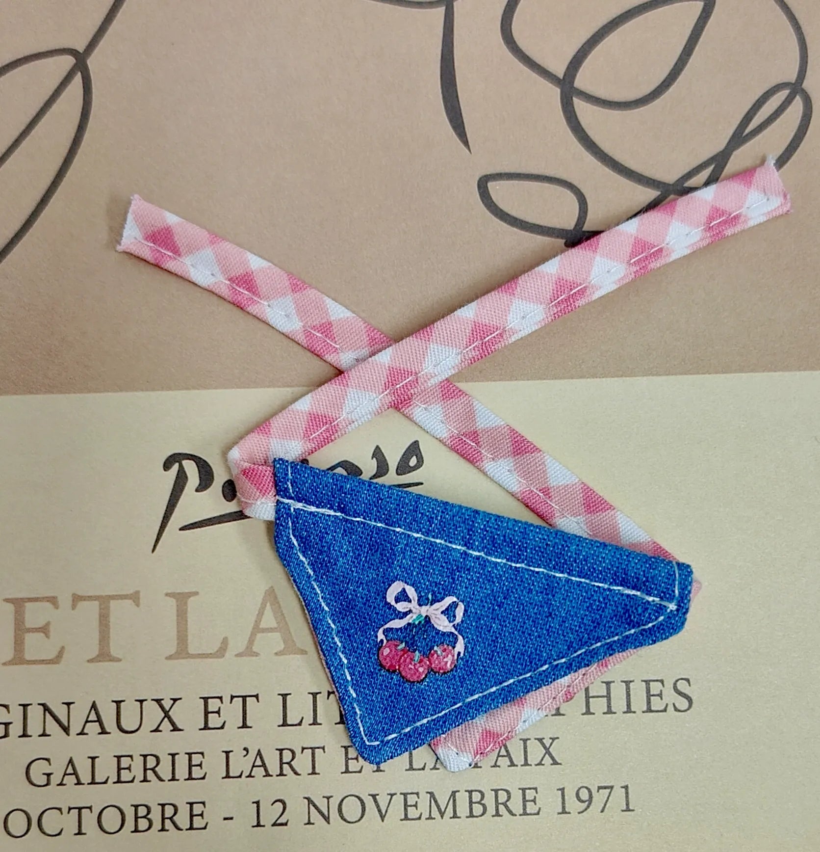 Labubu DIY Doll Clothes Accessories – Denim Bib &amp; Bandana