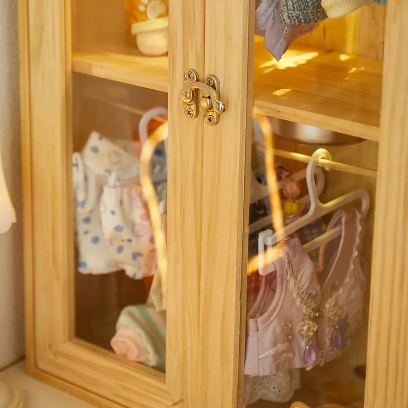 Wardrobe and Clothes Stand for Labubu Clothes