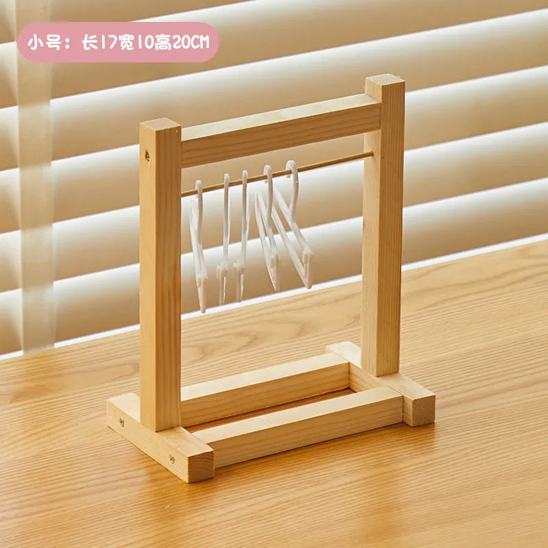 Wardrobe and Clothes Stand for Labubu Clothes